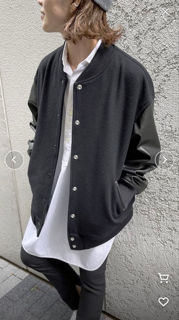 Spick & Span スタジアムジャンパー 38　黒