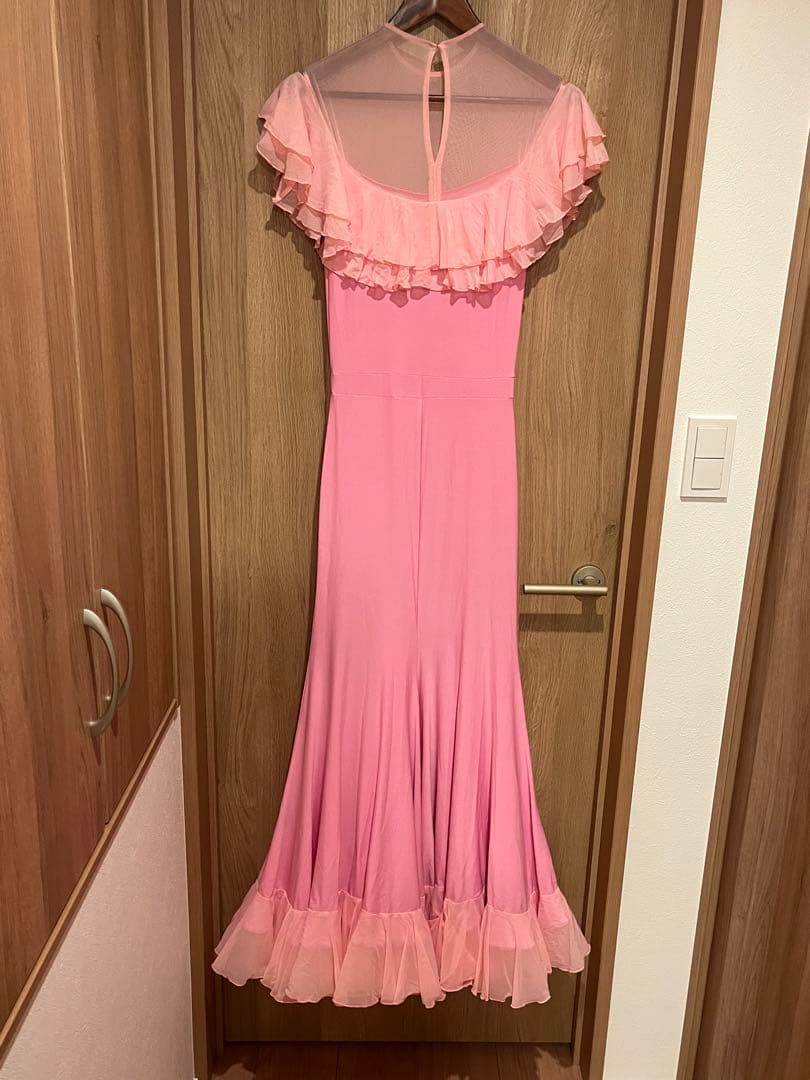 社交ダンス　クリスアンクローバー ピンク　ワンピース