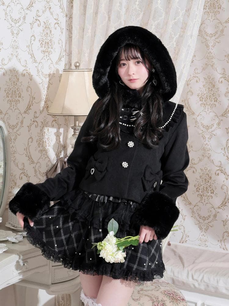 [NOEMIE]新品ヨークフリルドーリーショートコート