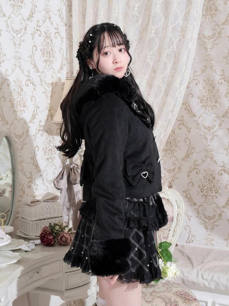 [NOEMIE]新品ヨークフリルドーリーショートコート