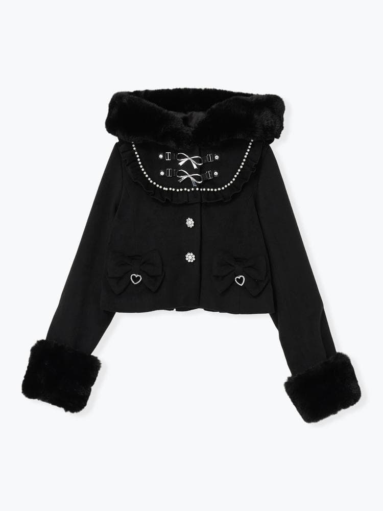 [NOEMIE]新品ヨークフリルドーリーショートコート