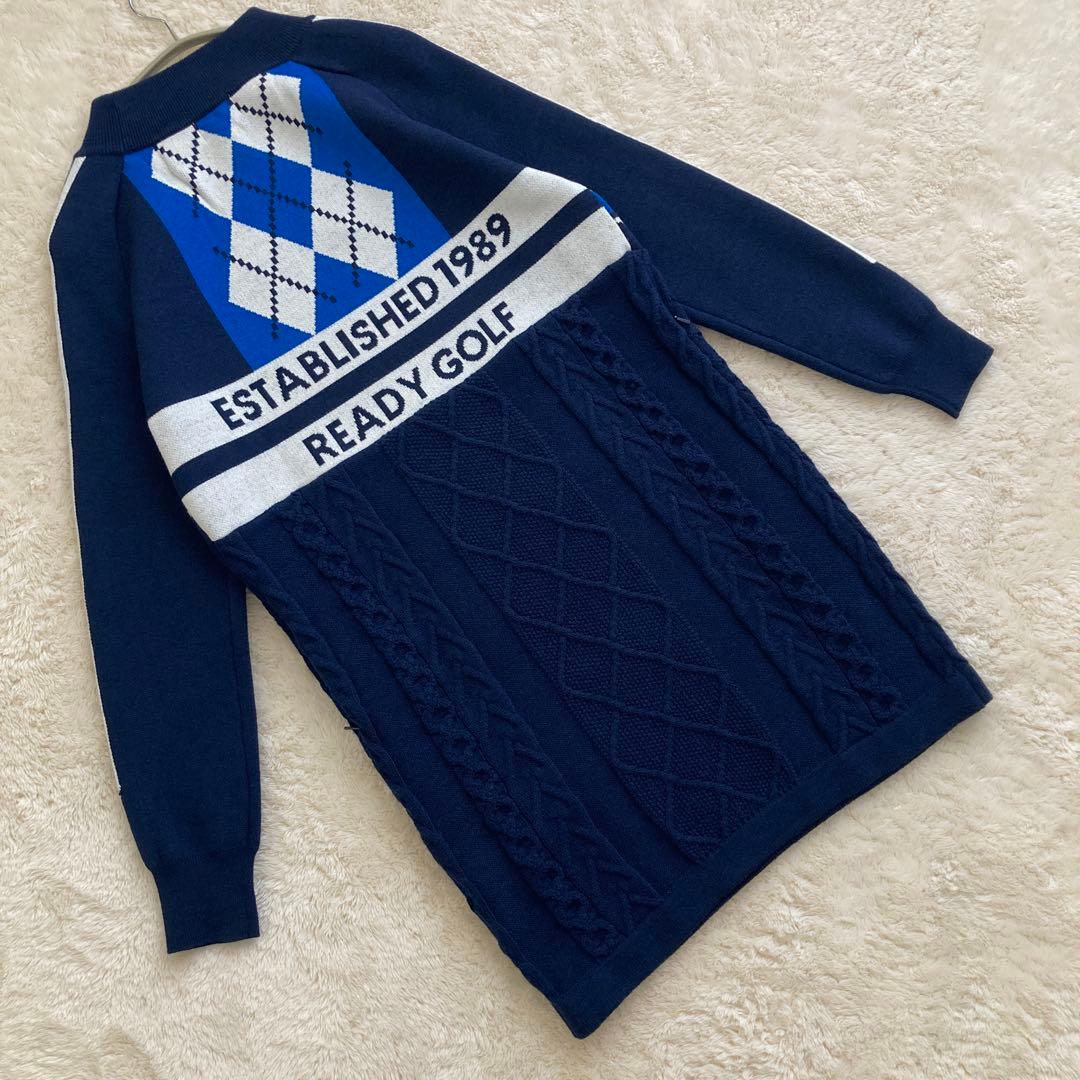 タグ付新品！PEARLY GATESパーリーゲイツ　ケーブルニット　ワンピース