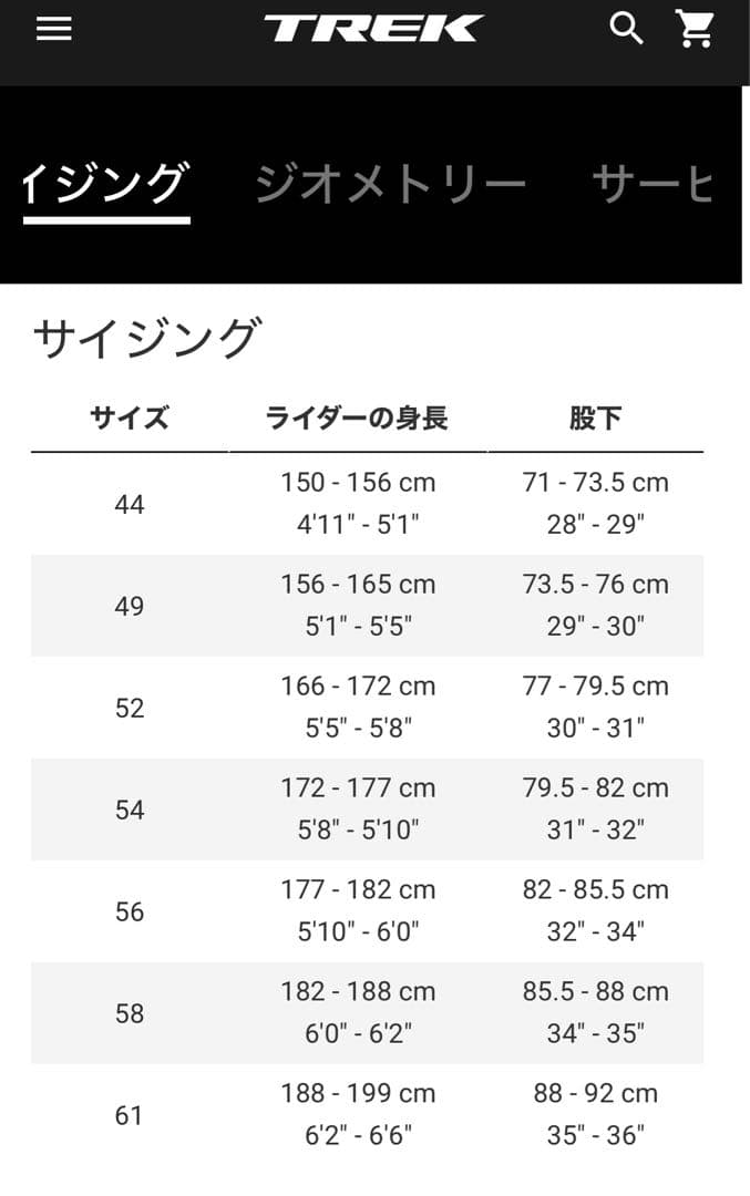 MizMizTREK Domane AL4 Gen3 DISCサイズ58
