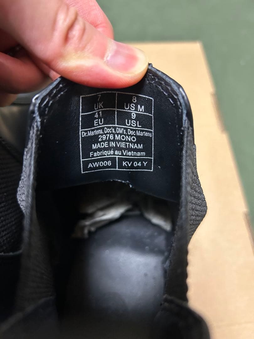 Dr.Martens 2976 MONO チェルシー ブーツ UK7 US8