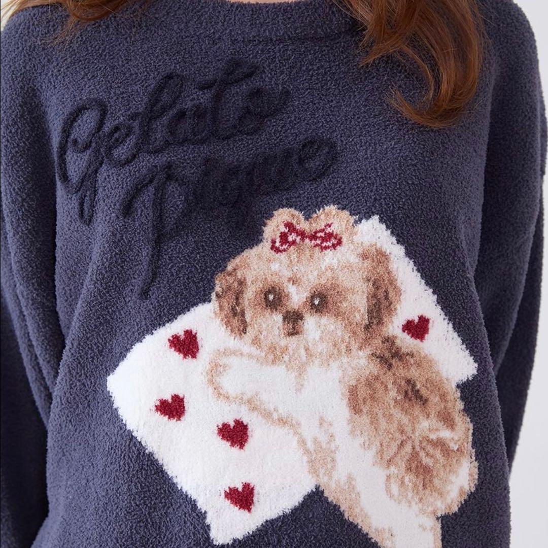 Gelato Pique 可愛らし過ぎ♡シーズージャガードプルオーバー　ネイビー