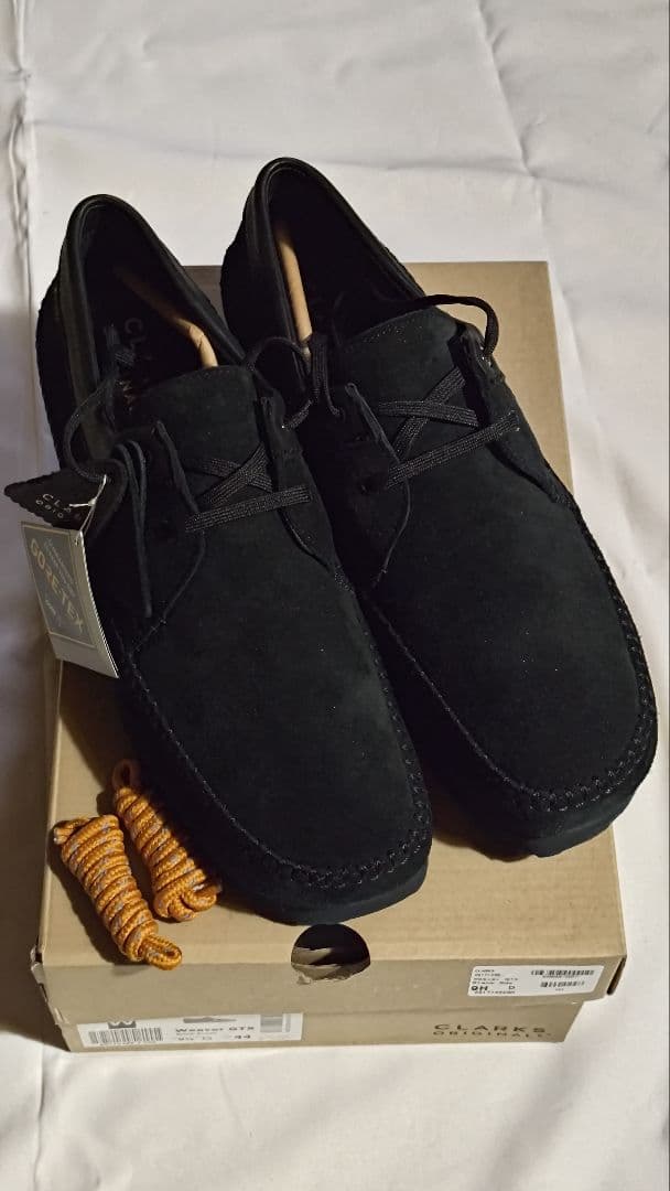 Clarks Weaver GTX ブラックスエード 9½