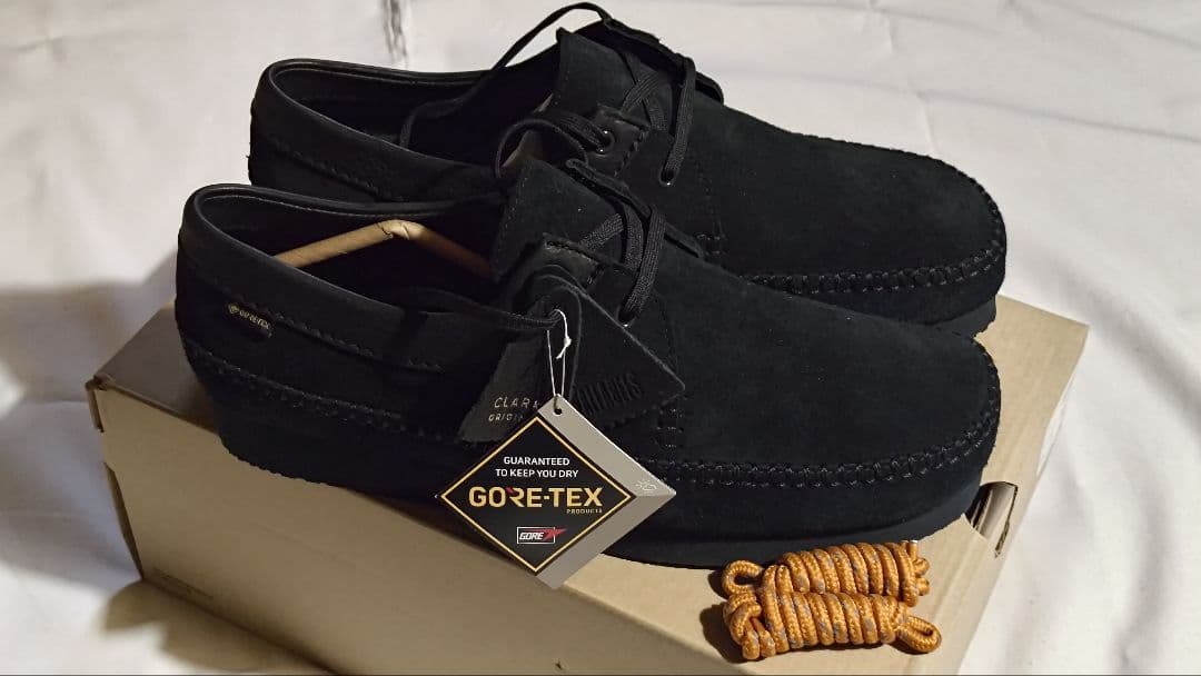 Clarks Weaver GTX ブラックスエード 9½