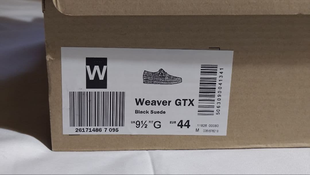 Clarks Weaver GTX ブラックスエード 9½