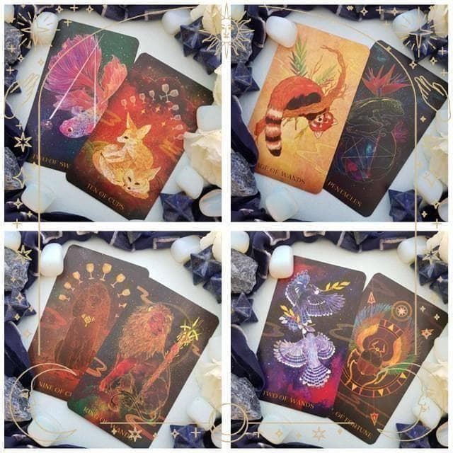 【正規品タロットカード】芸術的で美麗✨神秘的で幻想的に描かれた動物たちのデッキ