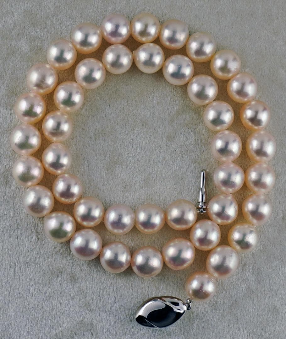 ふく様用 大粒あこや真珠9.0㎜～9.5㎜ネックレス鑑別ソーティング付き