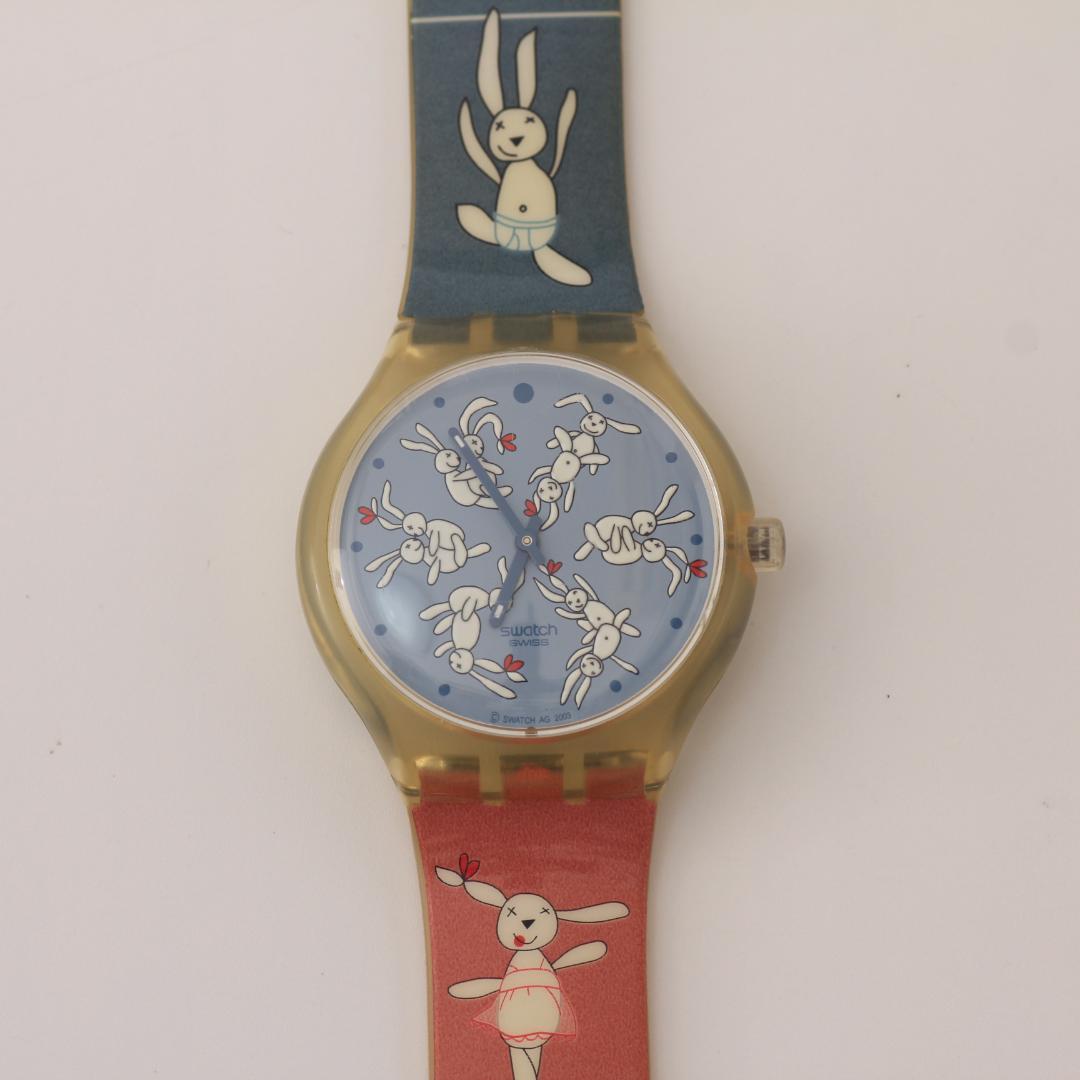 稼働品 スウォッチ SWATCH バニースートラ BUNNY SUTRA 腕時計