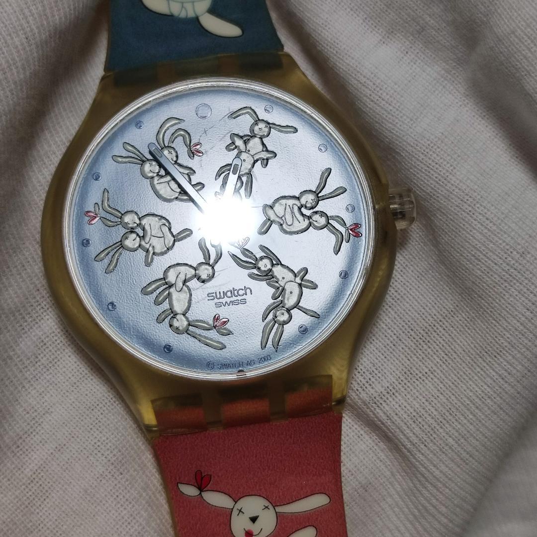 稼働品 スウォッチ SWATCH バニースートラ BUNNY SUTRA 腕時計