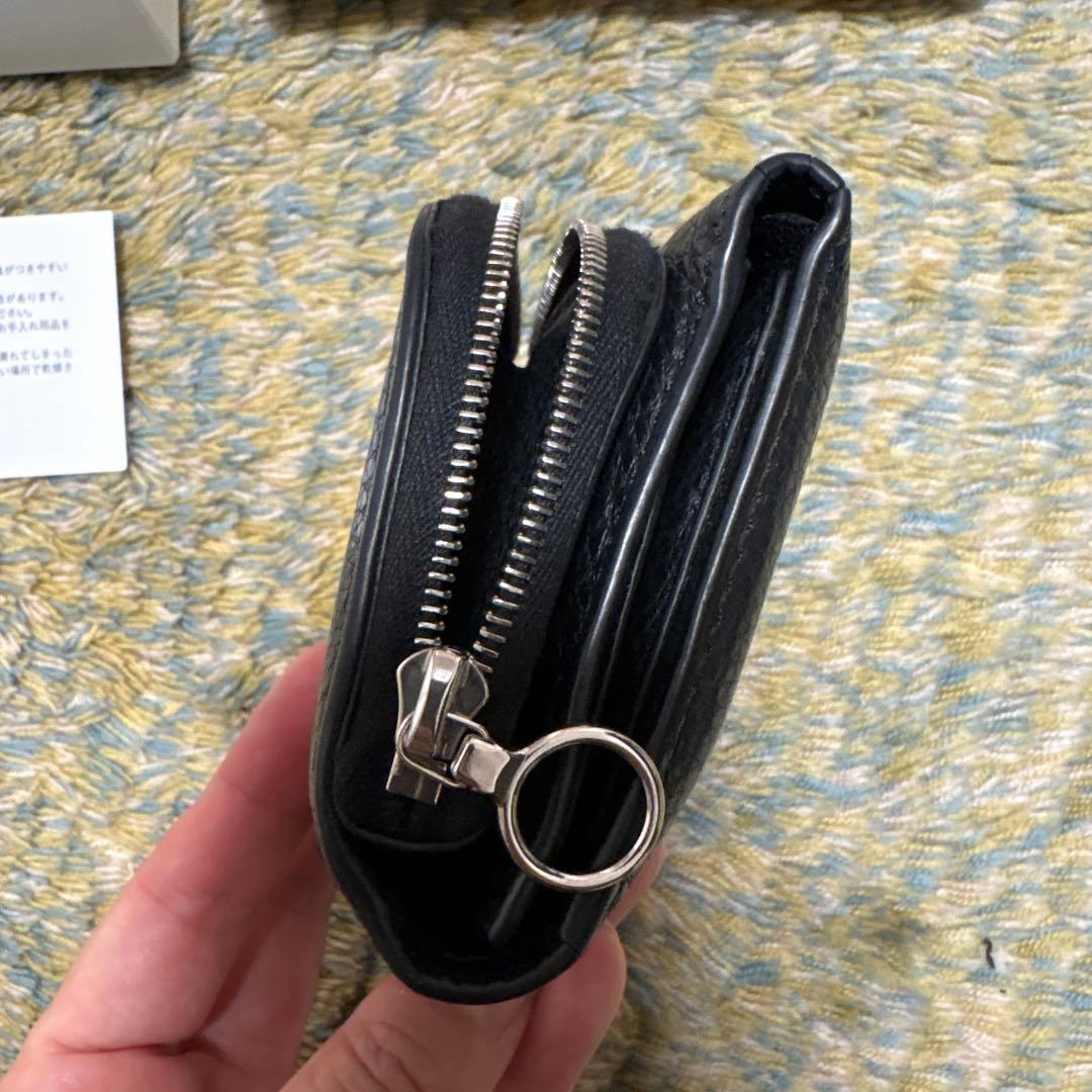 Aeta ブラック 三つ折り財布