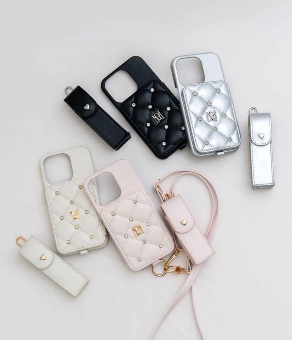 Rose Muse quilting iPhone14ケース アイボリー