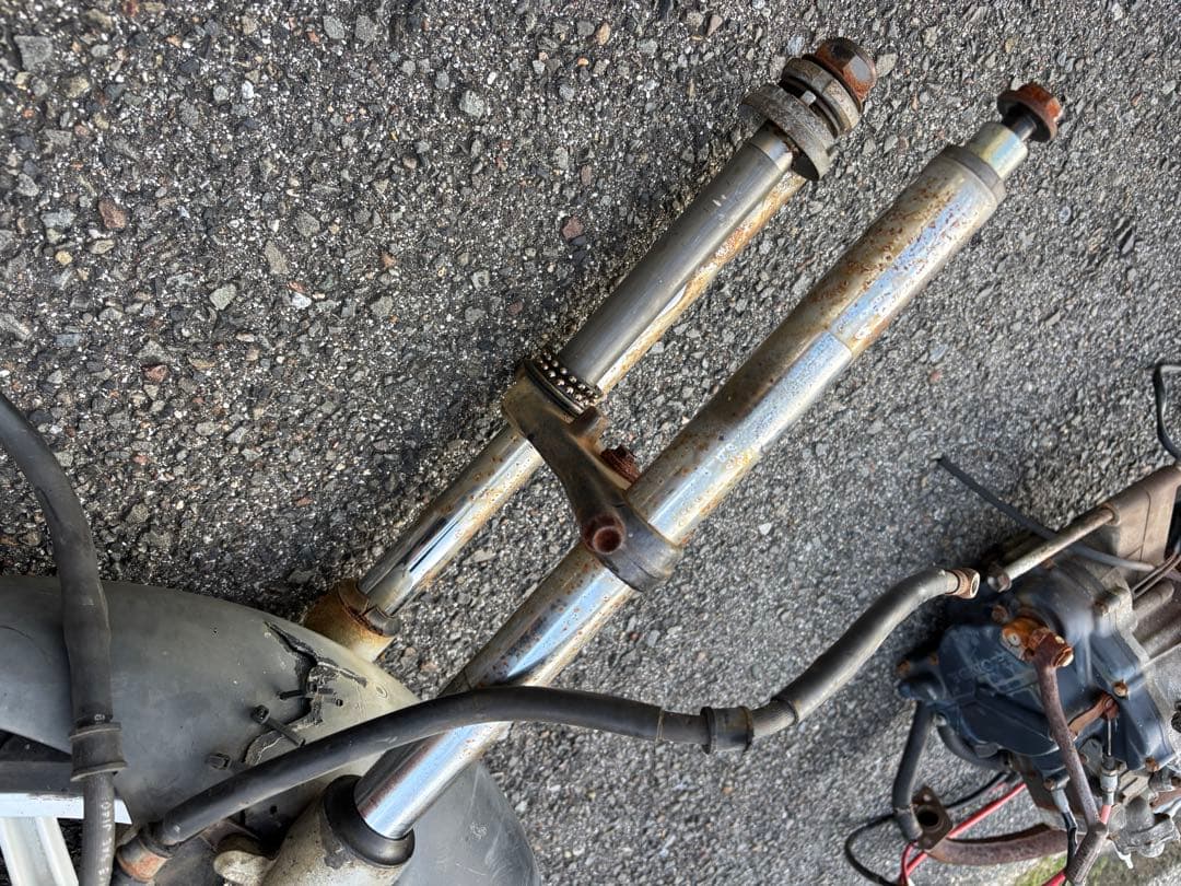 ns1 フォーク　フロントホイール 油圧ブレーキキャリパー付き