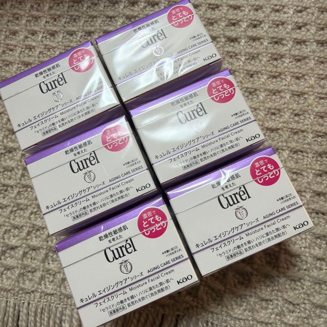 新品未開封6箱キュレルエイジングケアシリーズフェイスクリーム40gモイスチャー