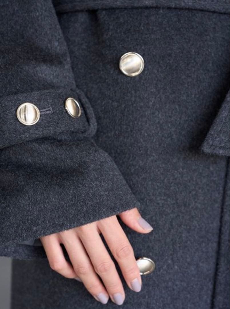 ウールカシミヤスタンドカラーコート　snidel 0サイズ