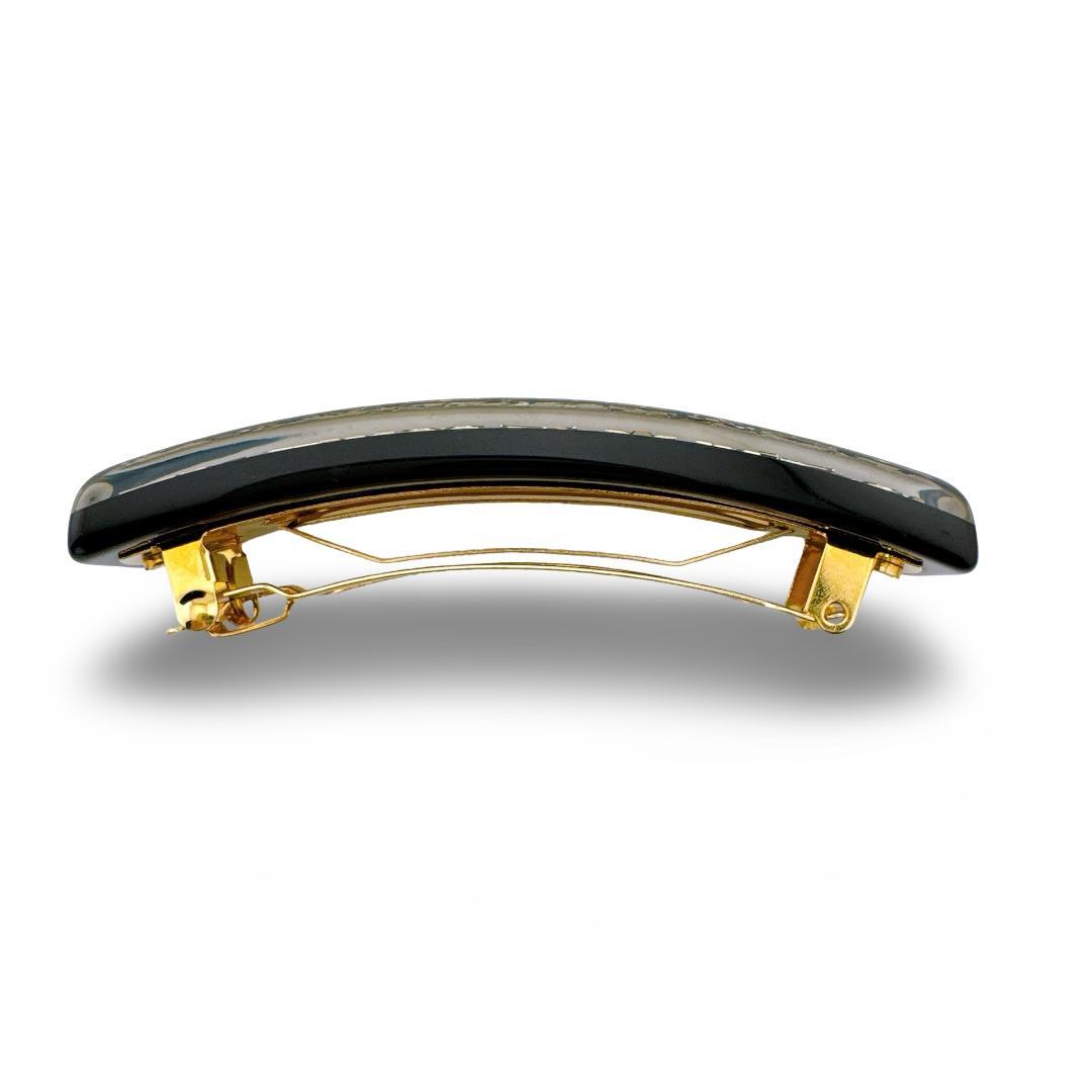 ルイヴィトン バレッタ モノグラム M65304 ブラック×ゴールド 美品