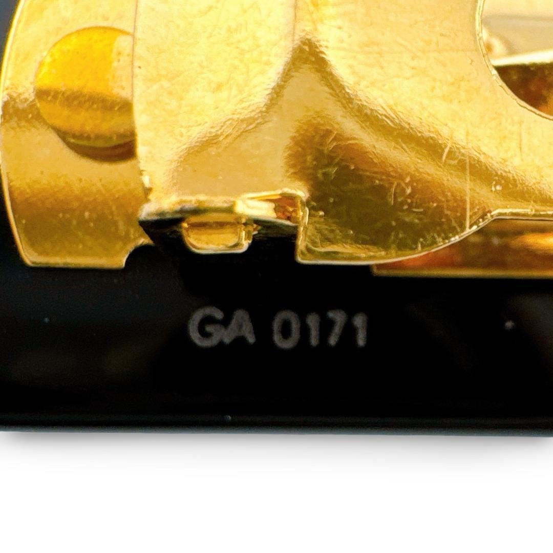 ルイヴィトン バレッタ モノグラム M65304 ブラック×ゴールド 美品