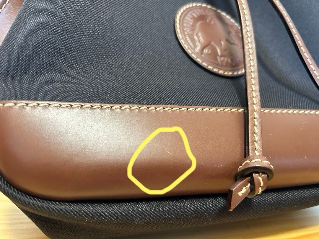 HUNTING WORLD トートバッグ ブラック/ブラウン