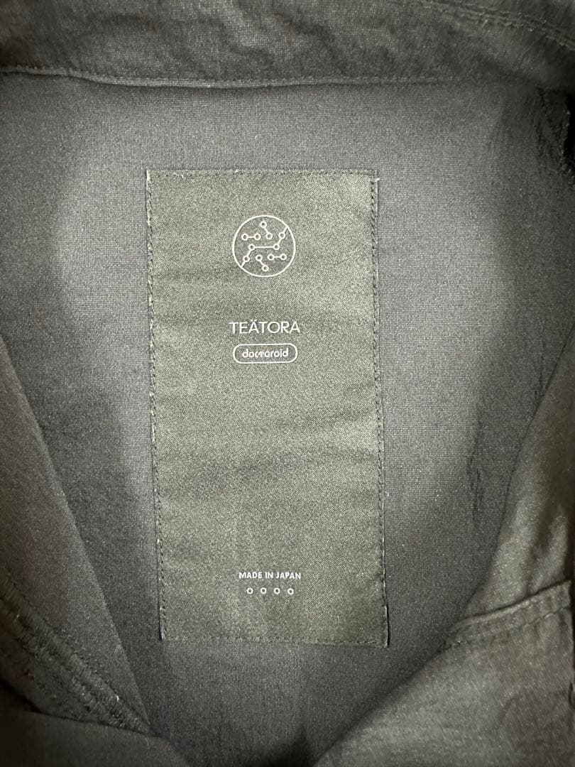 トップス TEATORA CAPSULESNAP POLO SHIRT DR BLACK