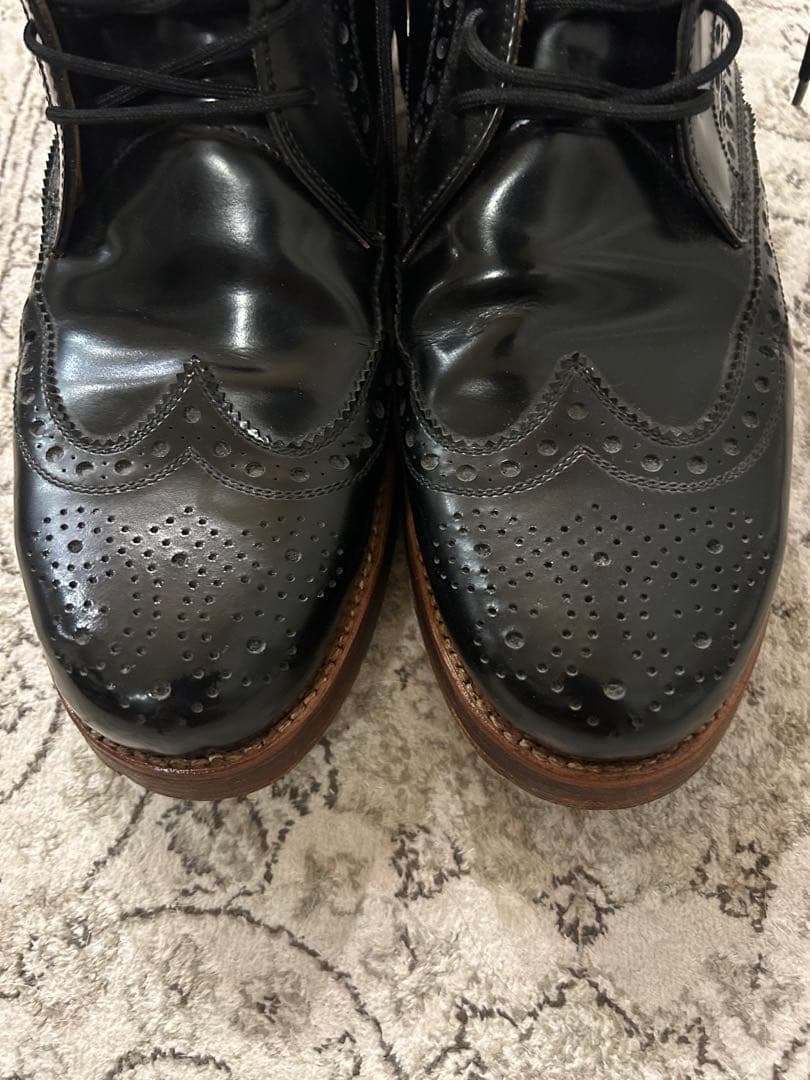 ジュンヤワタナベ × ハインリッヒディンケラッカー ウイングチップブーツ 革靴