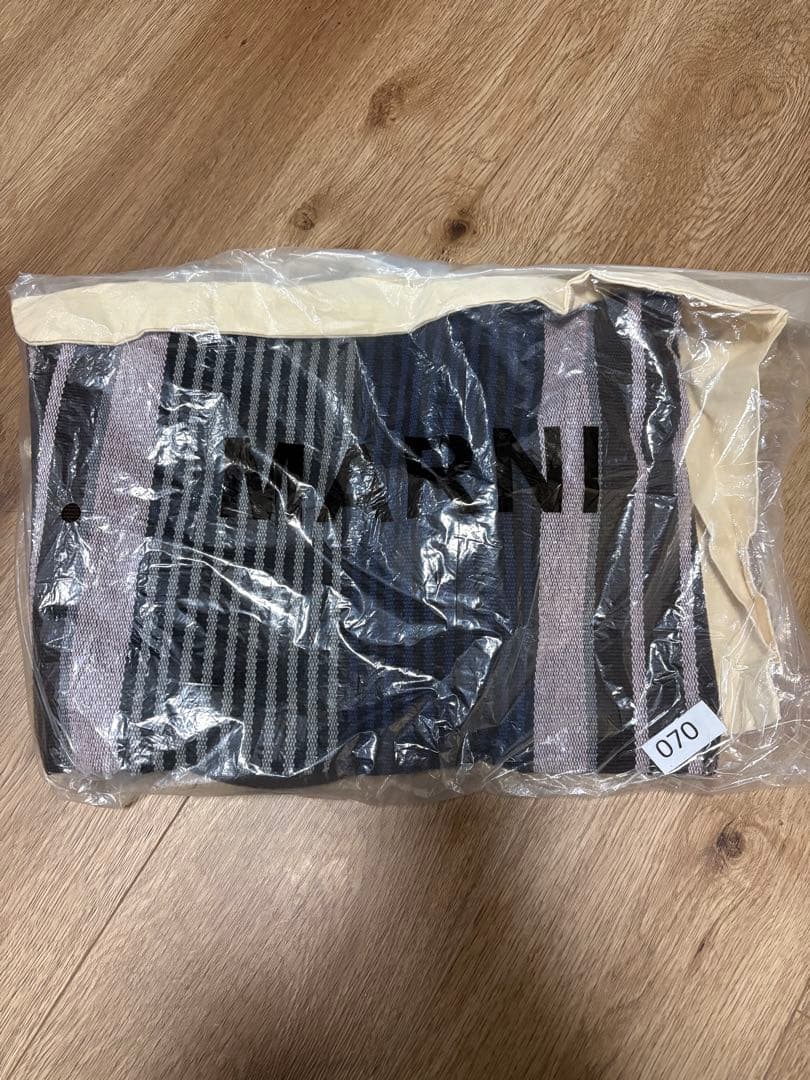 【新品未使用】MARNI ストライプ トートバッグ