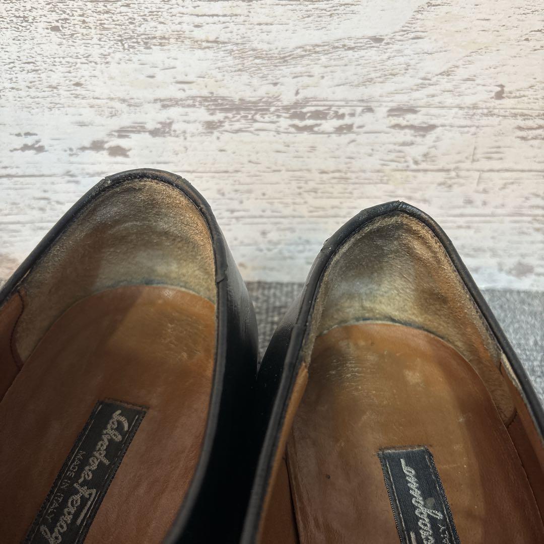 サルバトーレフェラガモ レザーシューズ ストレートチップ 黒 7.5