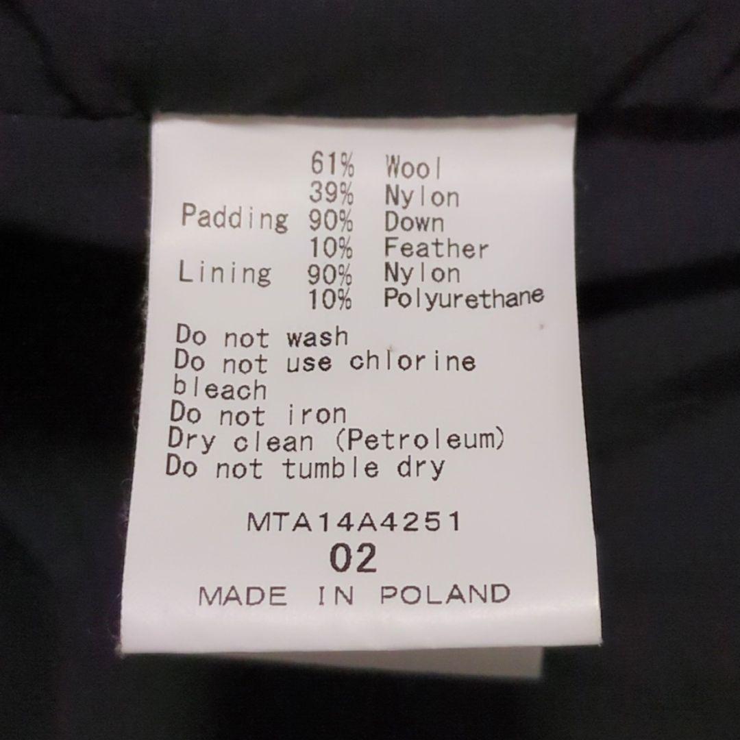 TATRAS♦VIRBIUS 2WAY ダウンベスト ロゴパッチ 灰 2