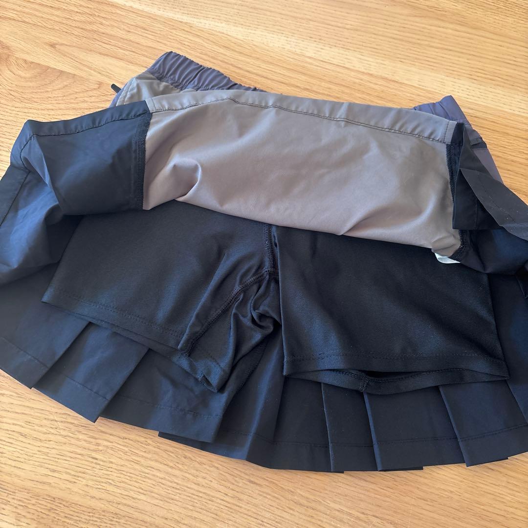 ranor プリーツランスカ　黒/カーキ