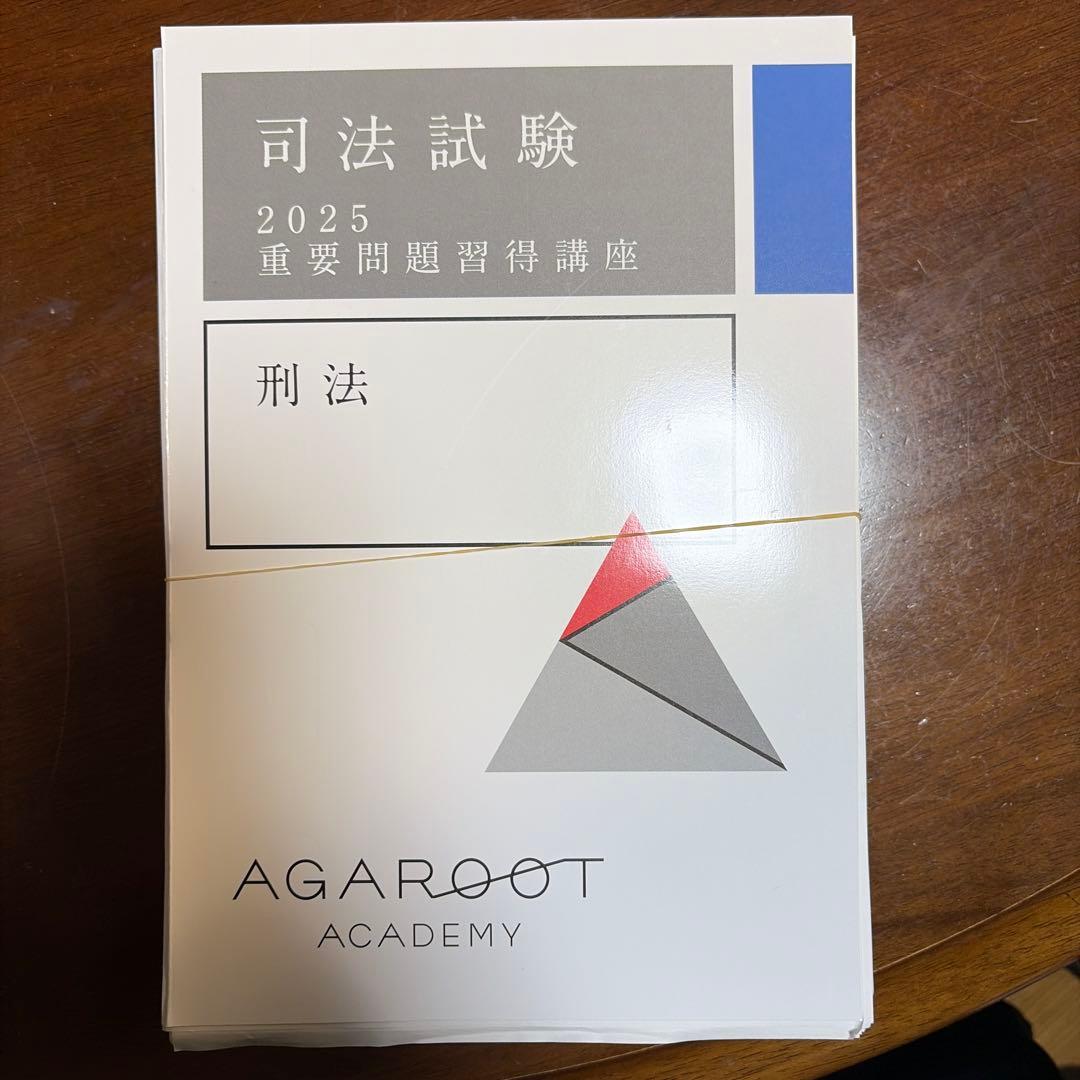 司法試験 2025 刑法 重要問題児習得講座 断裁済