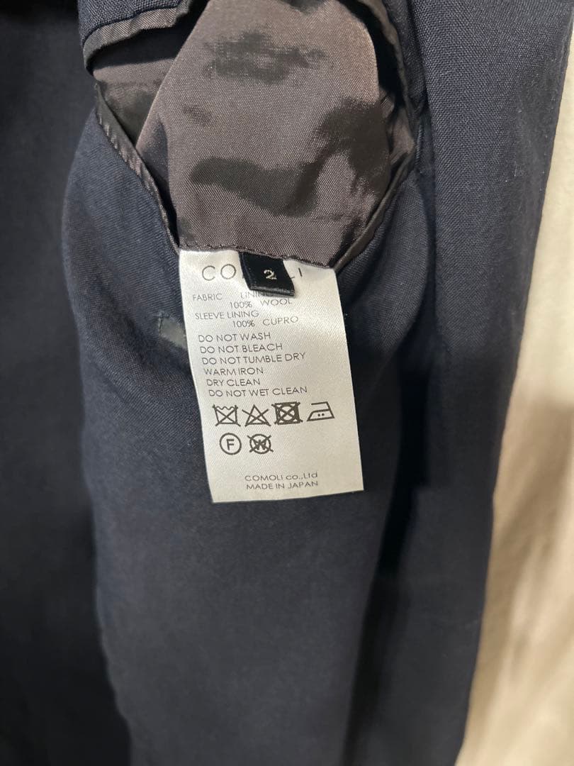 comoliウール2B ジャケット 2タックパンツ