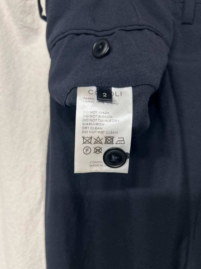 comoliウール2B ジャケット 2タックパンツ