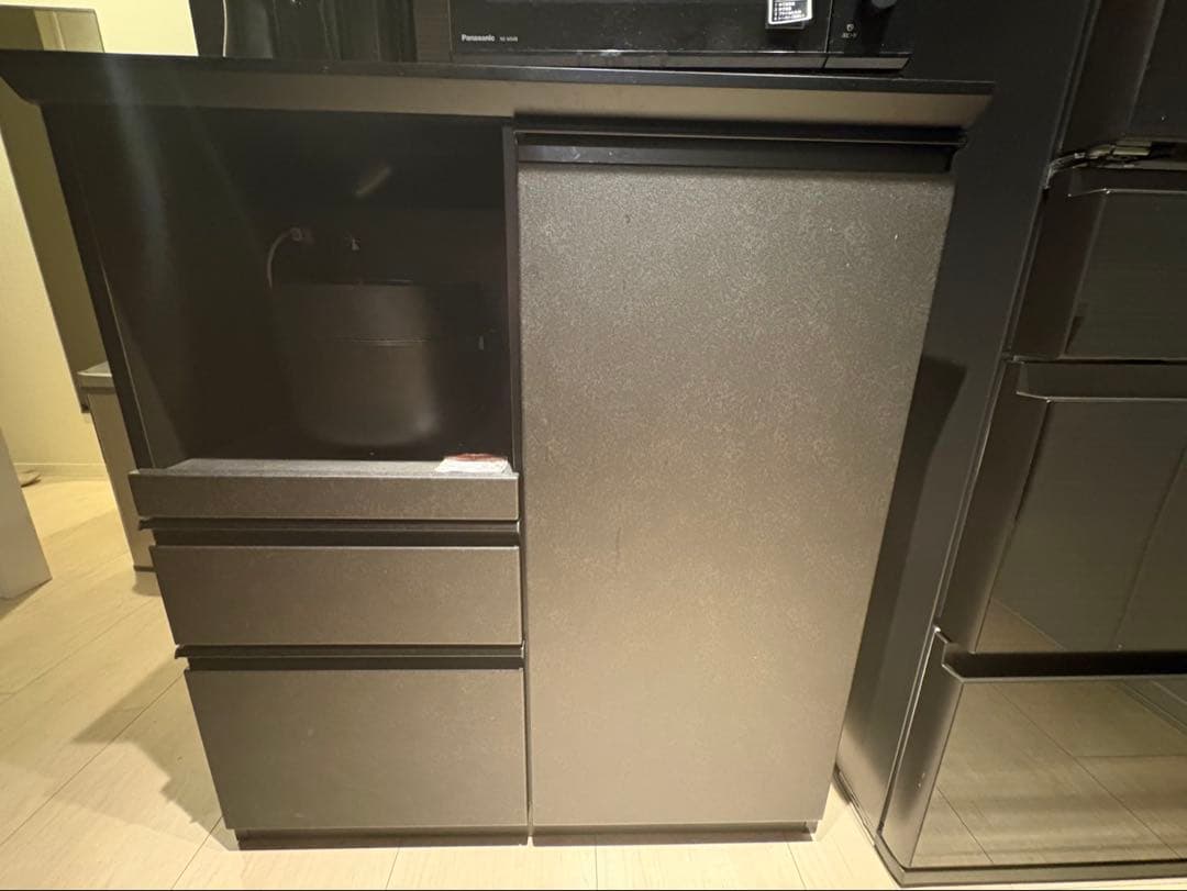 グレー カウンター 91cm幅　ニトリ　キッチンボード