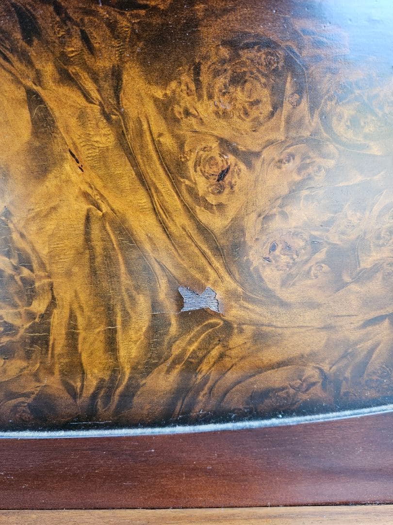 日本のヴィンテージ ガラスと木の飾り棚 ミッドセンチュリーモダン オープンラック