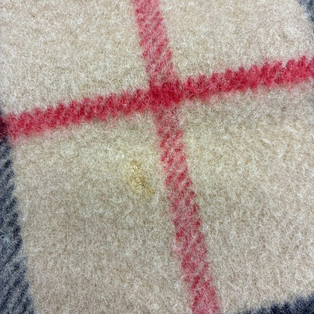 Burberry 大判毛布　ウール　100% 西川