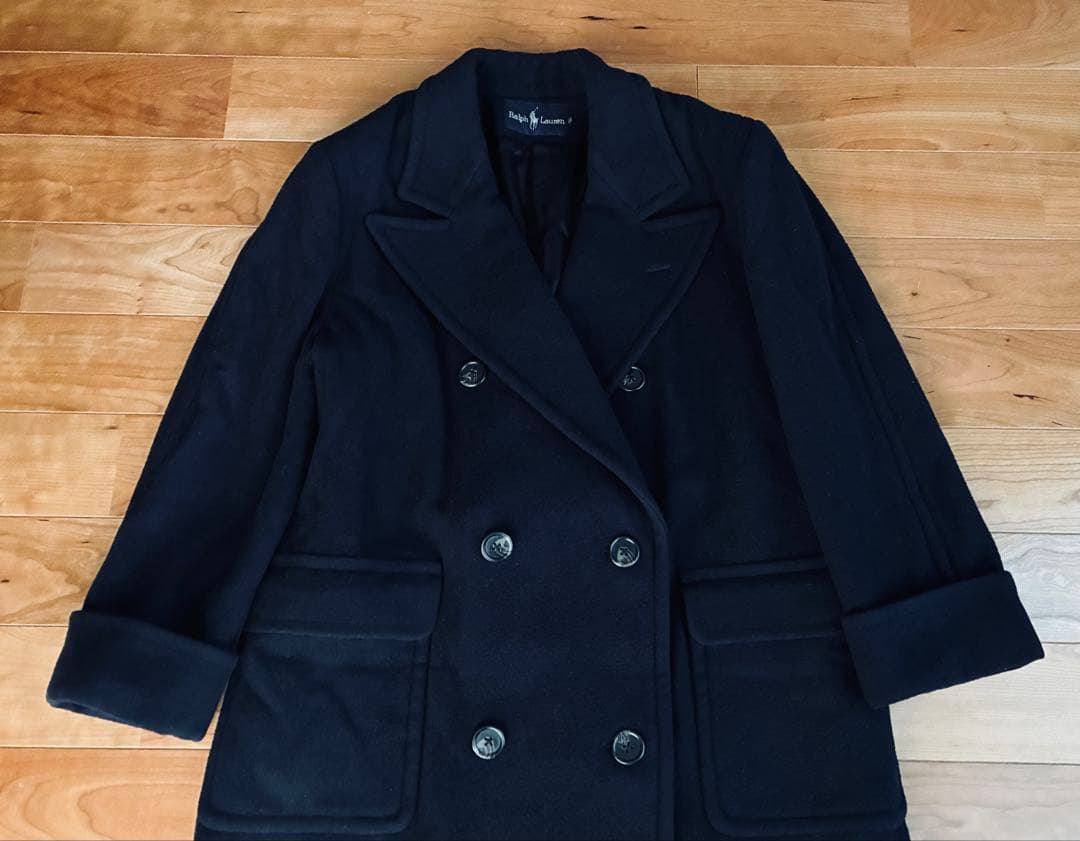 Polo Ralph Laure　ポロラルフローレン　Pコート　ネイビー　M
