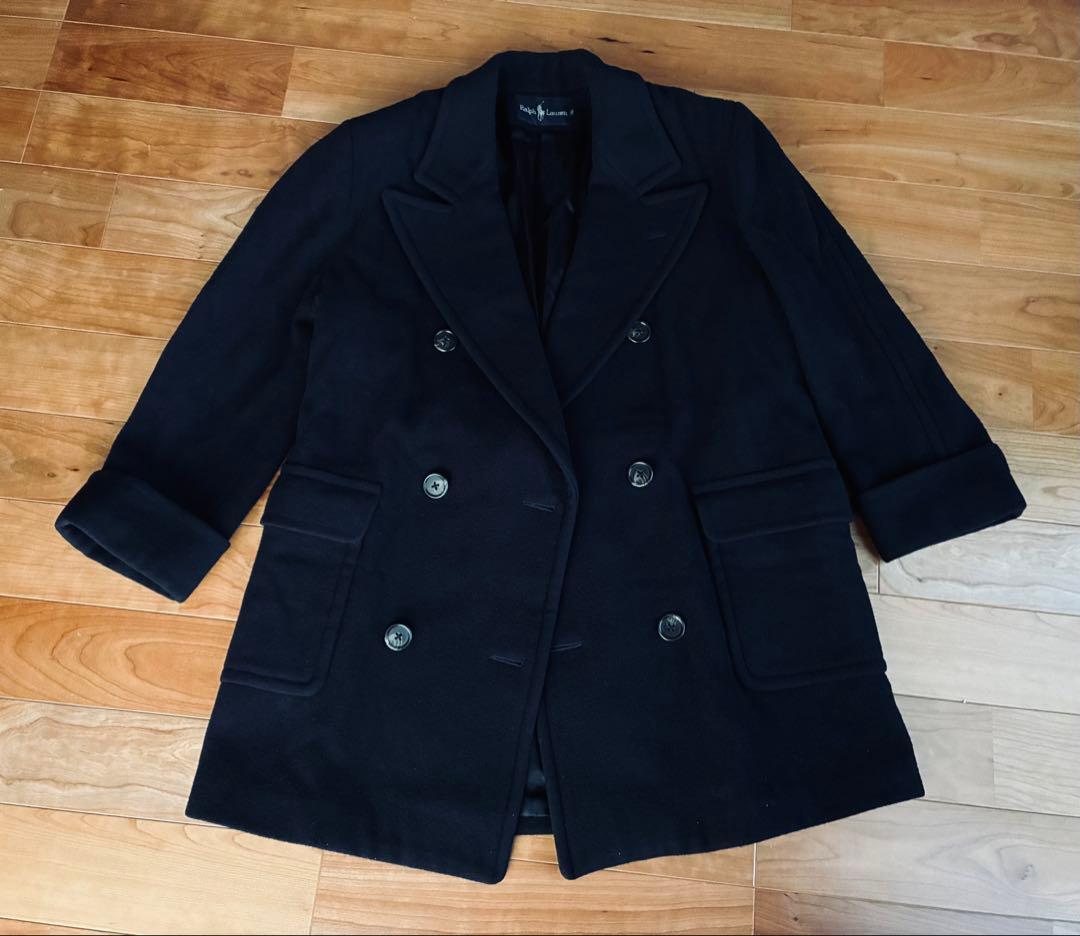 Polo Ralph Laure　ポロラルフローレン　Pコート　ネイビー　M