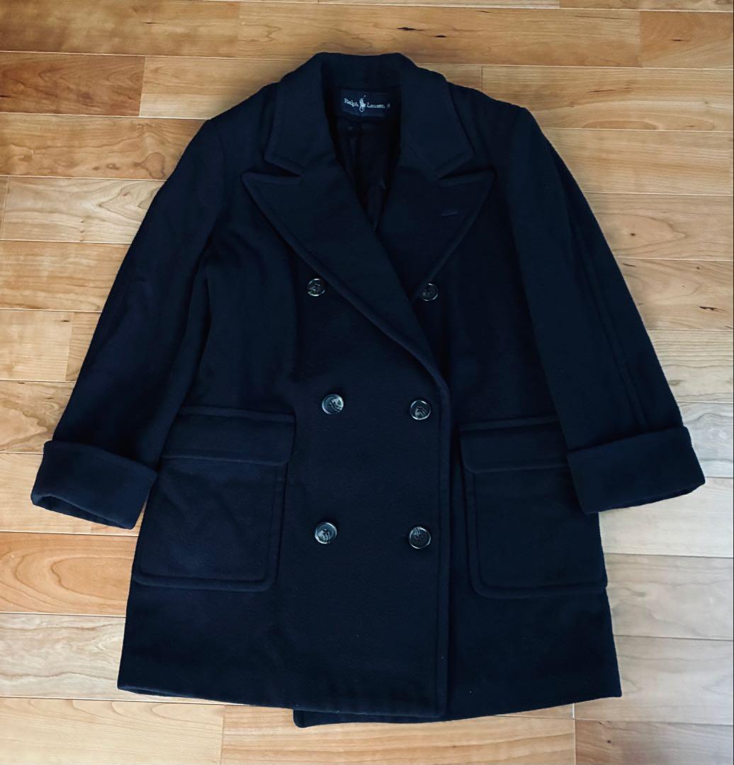 Polo Ralph Laure　ポロラルフローレン　Pコート　ネイビー　M
