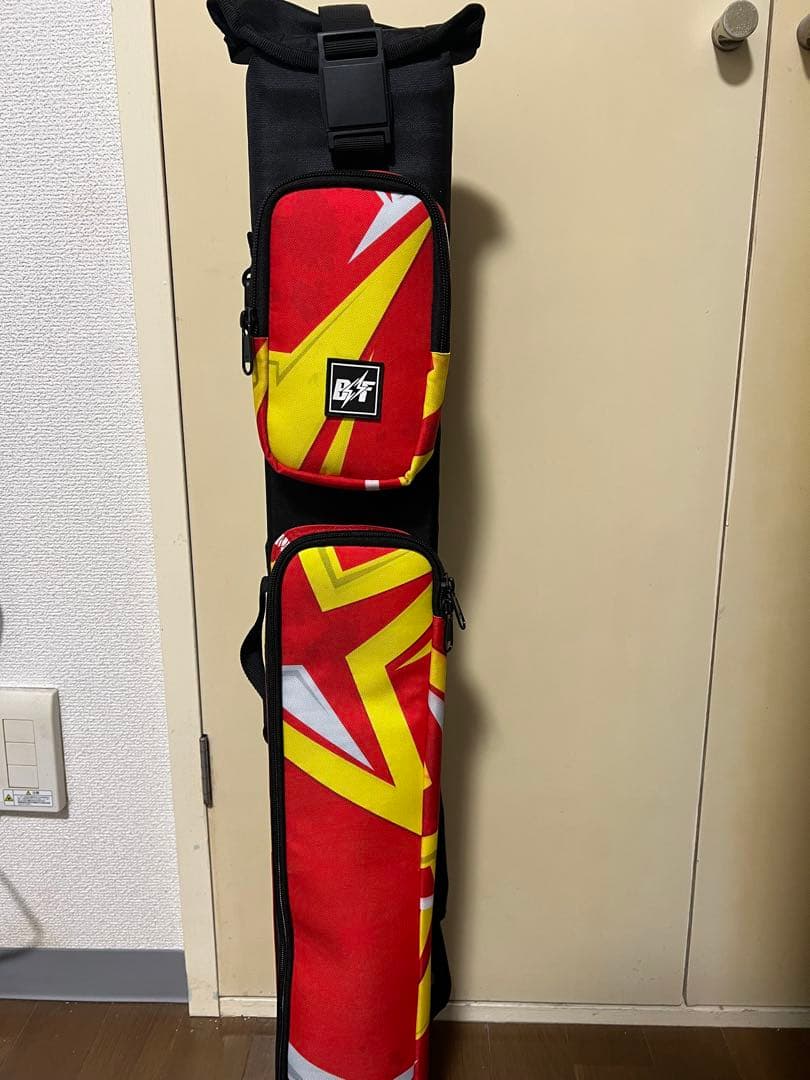 ビリヤードキューケース 黒 赤 黄 3x5