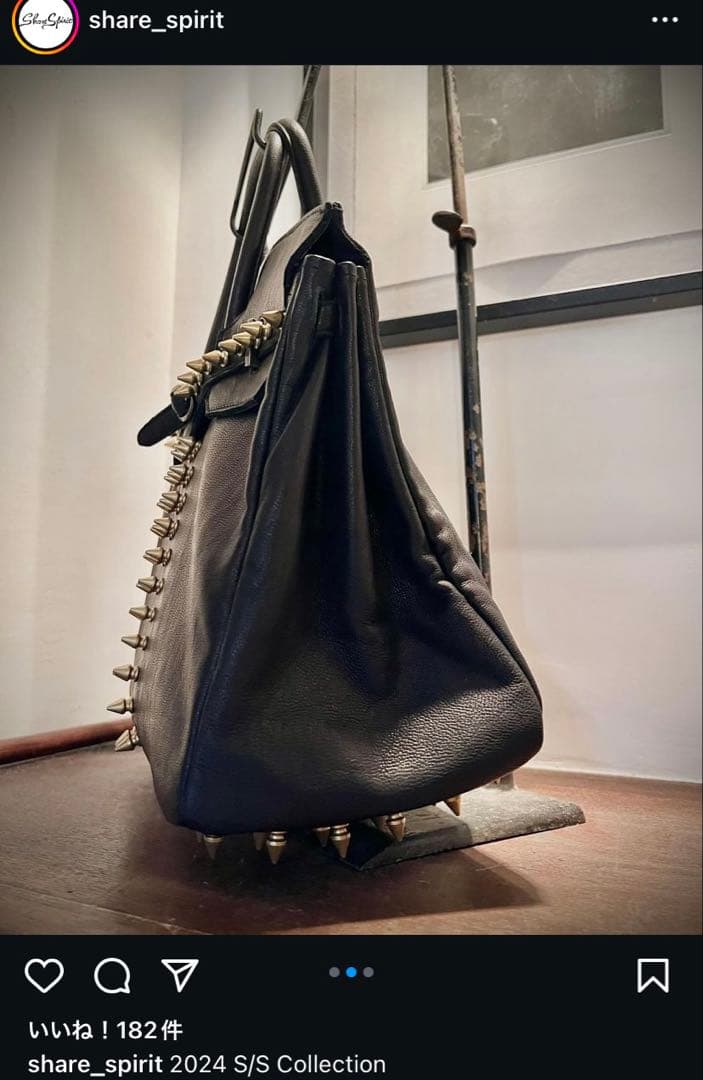 新品■定価14万一点物Share Spirit Punk Bag バッグ