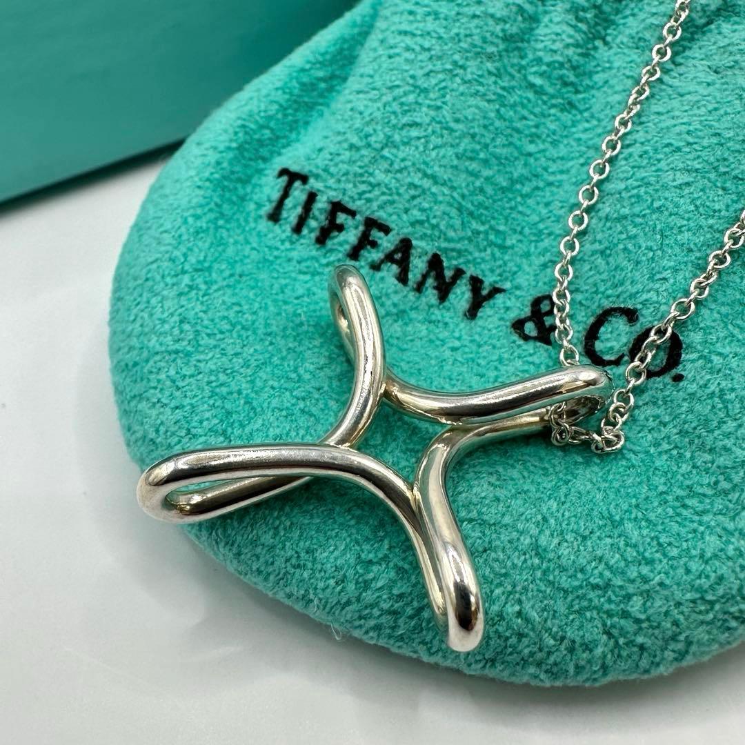 美品✨ティファニー エルサペレッティインフィニティ クロス ネックレス シルバー