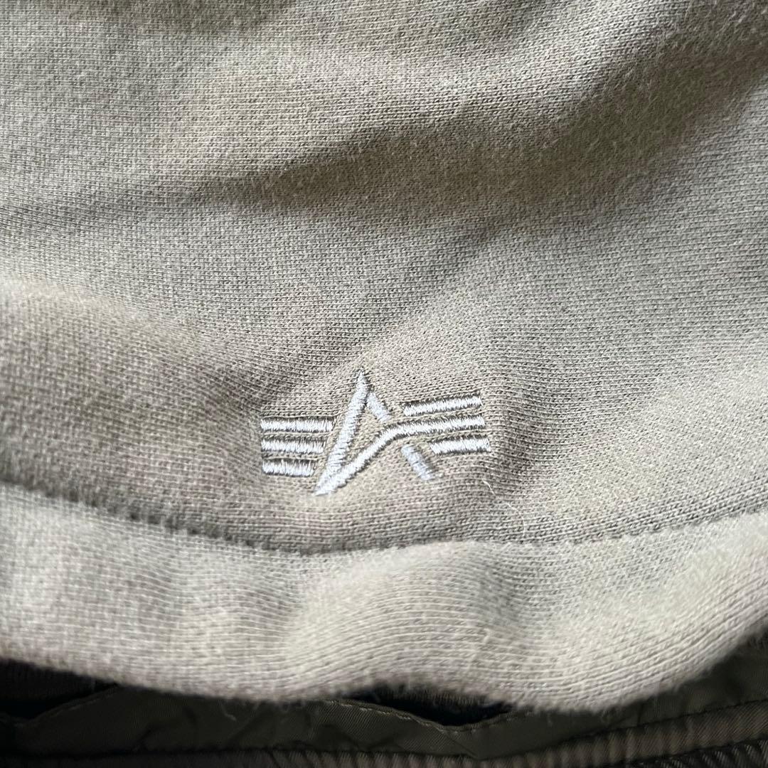 【USA製】90s ALPHA MA-1 フライトジャケット シルバー カーキ