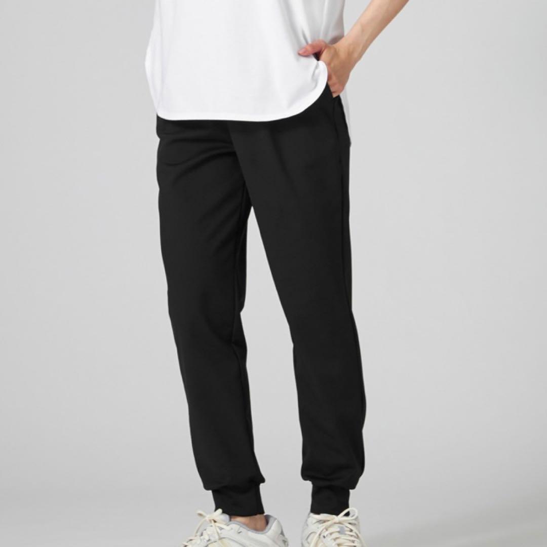 チャコット 微起毛パンツ S 黒 ヨガウェア ダンス ヨガパンツ ジョガーパンツ