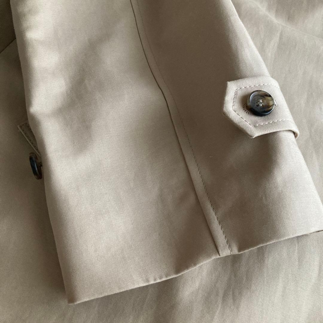 【新品】Noble コットンダブルクロスハーフコート　ベージュ　38