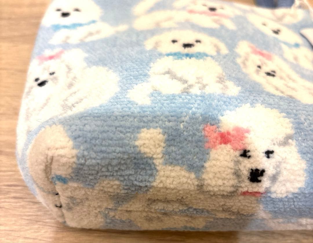 ラブラリーバイフェイラー　 モフモフワンチャン　バッグ　ブルー　フェイラー