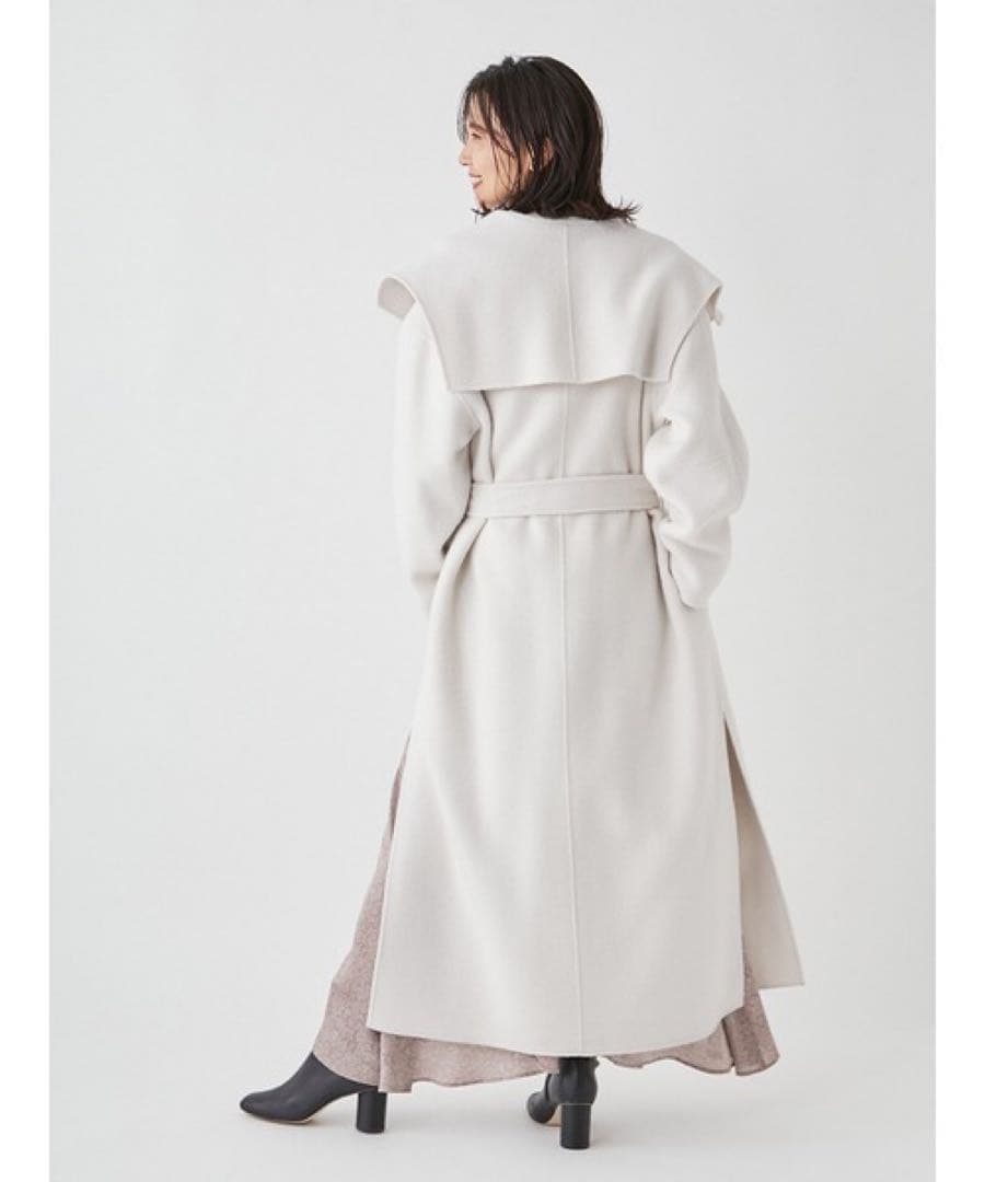 【ルナ】FRAY I.D ロイヤルジーロンショールリバーコート M