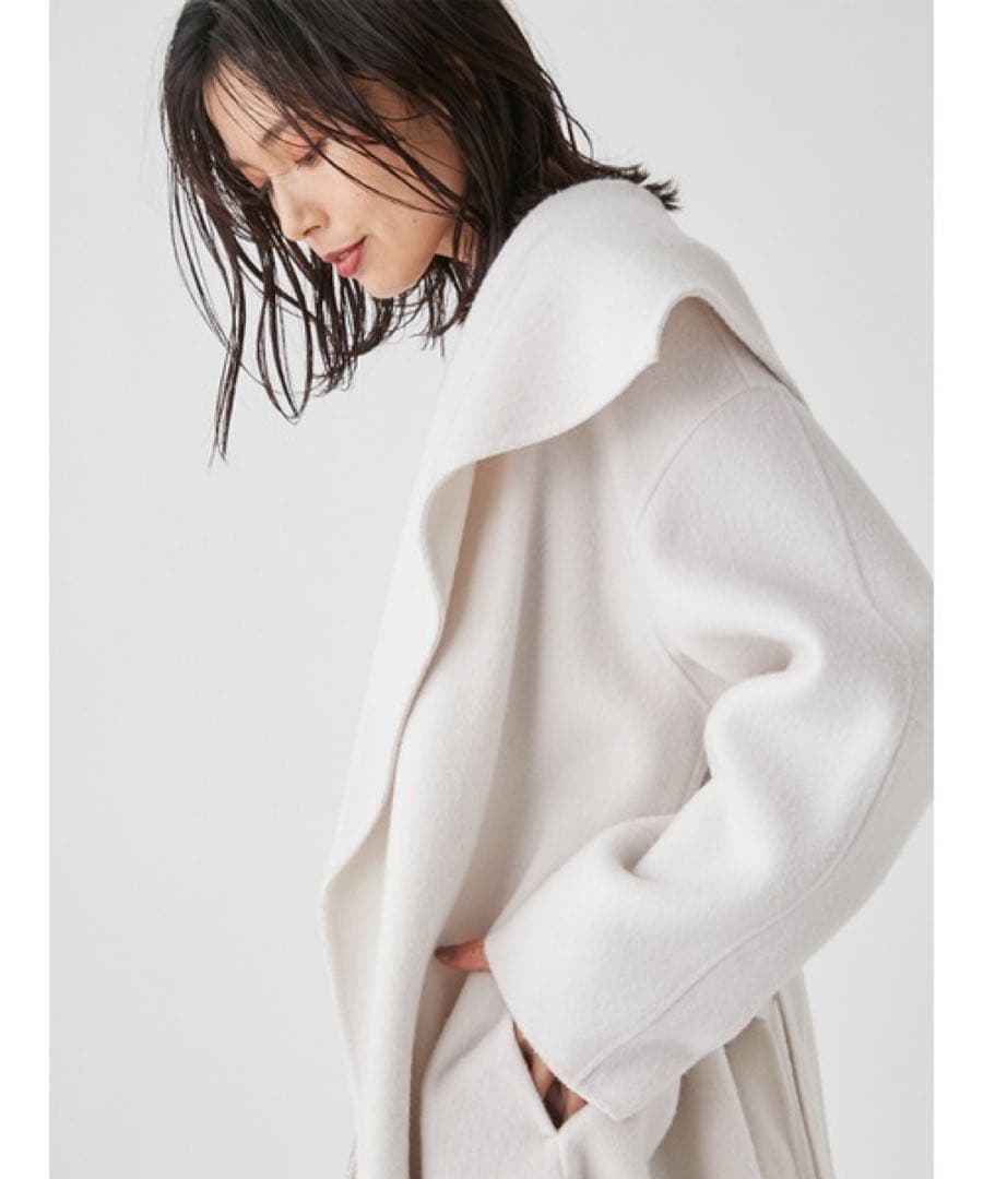 【ルナ】FRAY I.D ロイヤルジーロンショールリバーコート M