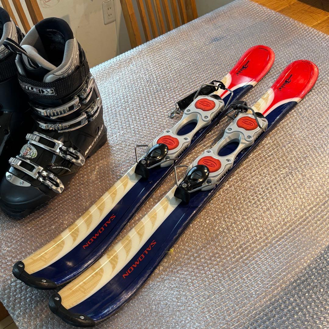 メンズ　サロモン ショートスキー　ファンスキーセット　ブーツ　27.5-28cm