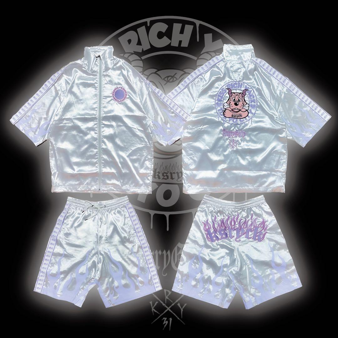 「TRTR」GALFY×KRY セットアップ ホワイト